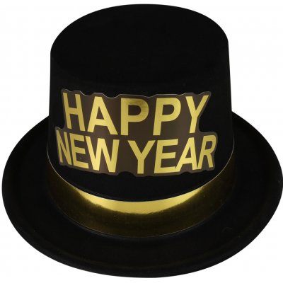 Rappa Klobouk černý Happy New Year – Zboží Mobilmania