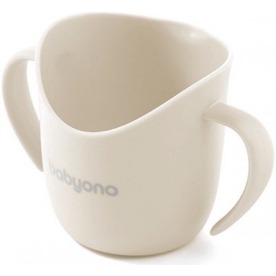 BabyOno ergonomický tréninkový hrneček s oušky Flow 120 ml béžový – Hledejceny.cz
