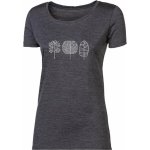 Progress VINKA "TREES" dámské merino triko šedý melír – Zboží Dáma