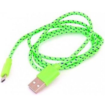 Omega OUFBCG Micro USB textilní zelený