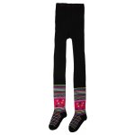 Wolf dívčí punčocháče P2315 černé s kytičkami – Zboží Dáma