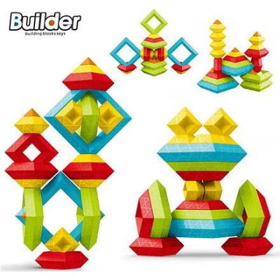 Bavytoy stavebnice s geometrickými tvary 30 ks – Zboží Dáma