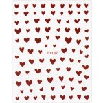 Samolepky na nehty - Red Hearts F1187 – Hledejceny.cz