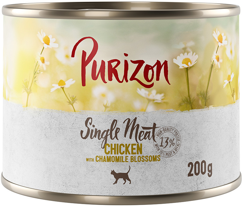 Purizon Single Meat kuřecí s květy heřmánku 6 x 0,2 kg