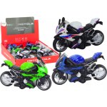 mamido Sportovní motocykl s třecím pohonem, 3 barvy - bílý, zelený, modrý – Hledejceny.cz