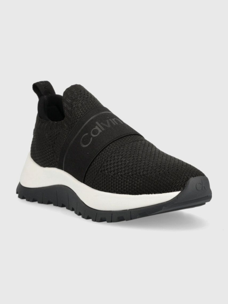 Calvin Klein dámské černé tenisky Knit Runner Slip On