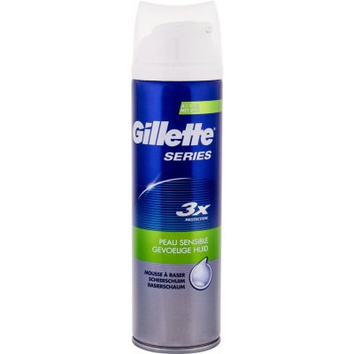 Gillette Series Sensitive pěna na holení 250 ml – Zbozi.Blesk.cz