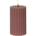 Star trading LED dekorační svíčka FLAMME STRIPE V.15 cm starorůžová – Hledejceny.cz
