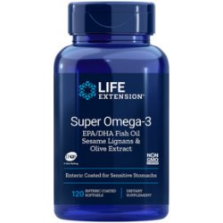 Life Extension Super Omega-3 EPA/DHA Fish Oil 120 ks, měkké gelové tablety