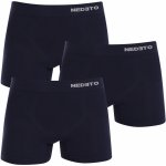 Nedeto 3 Pack pánské boxerky bezešvé bambusové modré 3NDTB002S – Hledejceny.cz