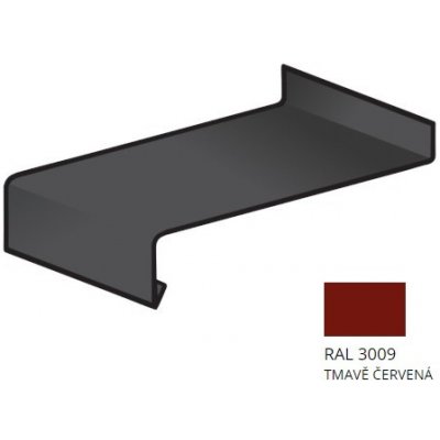 BLIX parapet pozink 0,5 x 1000 RAL 3009 Tmavě červená