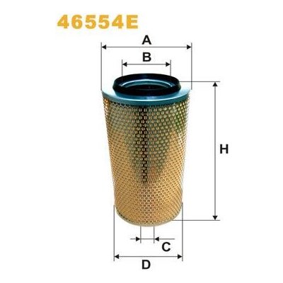 Vzduchový filtr WIX FILTERS 46554E – Hledejceny.cz