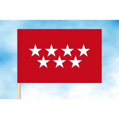 LIBEA, s.r.o. Madrid vlajka Rozměr: 40×60 cm, Uchycení: Návlek na žerď – Hledejceny.cz