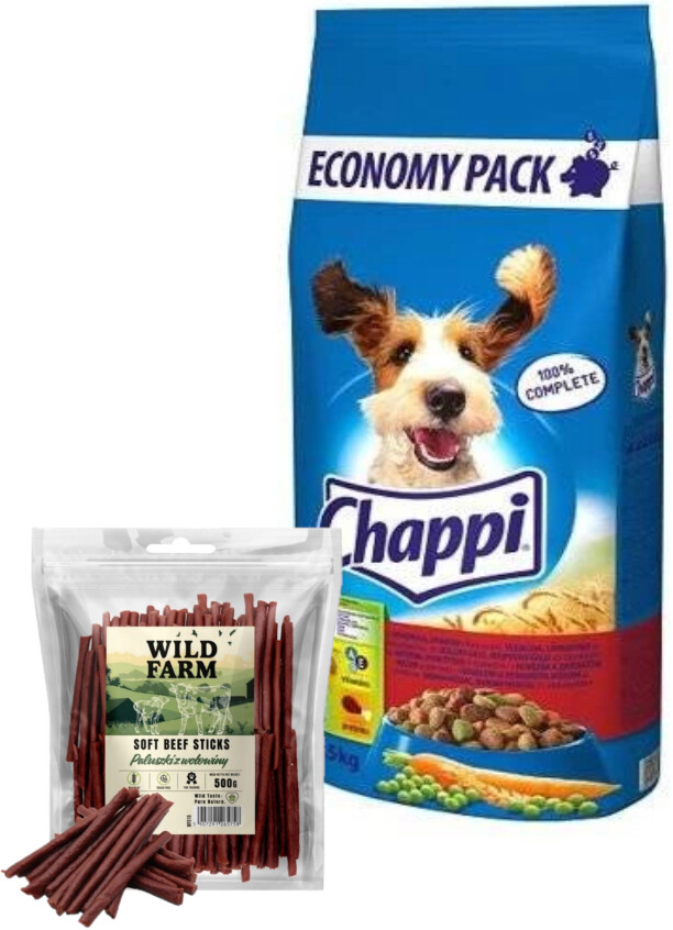 Chappi s hovězím masem drůbeží a zeleninou 13,5 kg