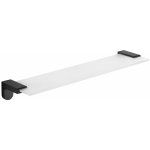 Mexen Lea závěsná skleněná police - černá - 7026037-70 – Sleviste.cz