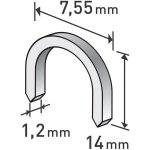 EXTOL PREMIUM spony oblé, 1000ks, 14mm, 7,55x0,52x1,2mm, 8852305 – Zbozi.Blesk.cz