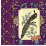 Ambiente ubrousek 33x33cm Páv na fialovém – Zboží Dáma