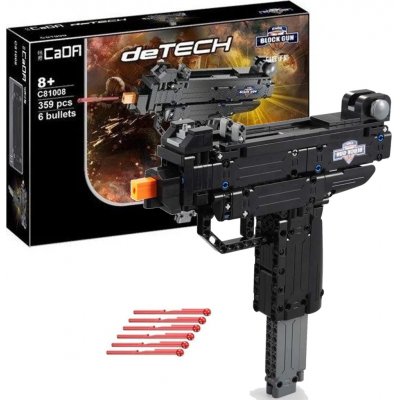 DOUBLE E CADA CaDA stavebnice samonabíjecí pistole Micro UZI 359 dílků střílí plastové tyčinky. – Zbozi.Blesk.cz