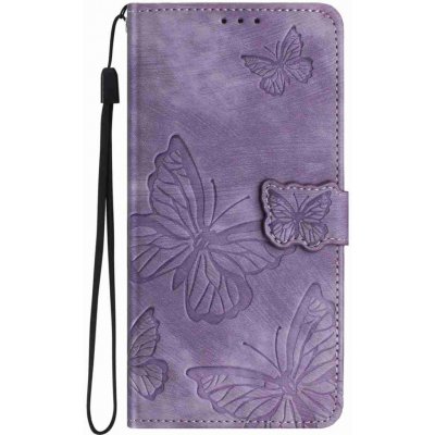 VSECHNONAMOBIL 138487 ART BUTTERFLY Peněženkový obal pro Honor 600 Lite fialový – Sleviste.cz