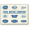 Obraz Nostalgic Art Plechová cedule Ford Logo Evolution 30 cm x 40 cm