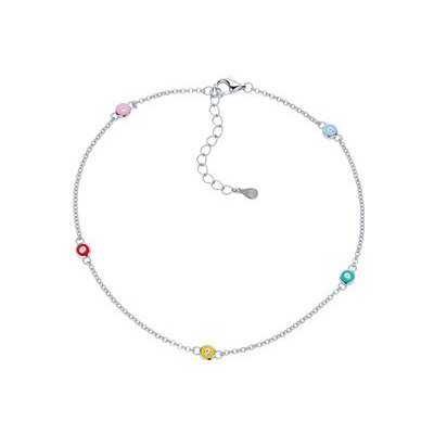 Nubis® Stříbrný náramek na nohu NB-6050 – Zboží Dáma