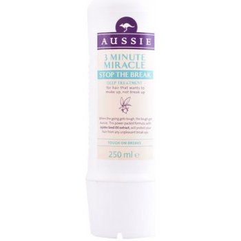 Aussie Stop The Break 3 Minute Miracle Pro vlasy Poškozené Teplem 250 ml