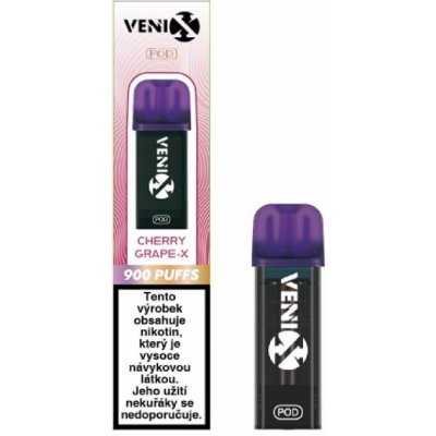Venix Max Pod Cherry Grape-X 20 mg 900 potáhnutí 1 ks – Hledejceny.cz