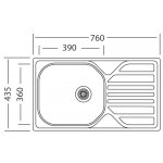 Sinks STSCMM7604355V 760 V 0,5mm matný – Zbozi.Blesk.cz