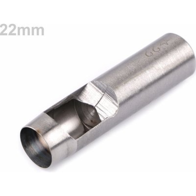 Výsečník / děrovač na látky Ø14;17;18;19;20;22 mm Varianta: 22 mm nikl, Balení: 1 ks – Zboží Dáma