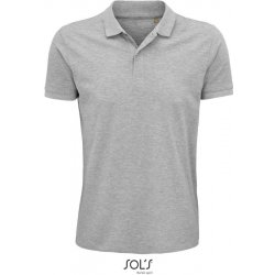 SOL's Collection polokošile Planet Men bio bavlna krátký rukáv pánská COT-25356607701 Melír šedá