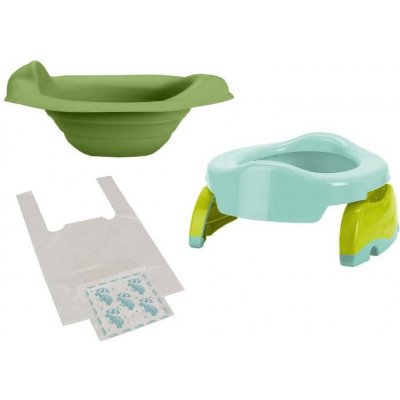Potette plus Cestovní nočník/redukce na WC 2v1Plus Zelenomodrá+limeta – Zboží Mobilmania