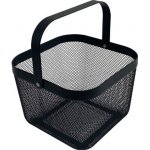 Drátěný koš s uchem hranatý - černý – Zboží Dáma