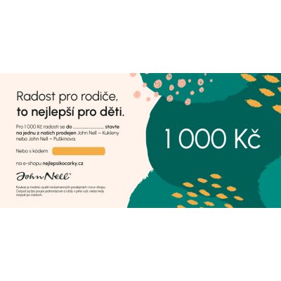 JOHN NELL poukázka v hodnotě 1 000 Kč – Zboží Mobilmania