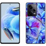 Pouzdro mmCase Gelové Xiaomi Redmi Note 12 Pro+ 5G - modré květy 1 – Zboží Živě