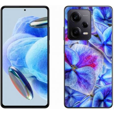 Pouzdro mmCase Gelové Xiaomi Redmi Note 12 Pro+ 5G - modré květy 1 – Zboží Živě