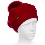 Willi dámský baret s bambulí W-0005/001 červený – Zboží Dáma