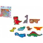 Teddies puzzl vkládačka deskové dinosauři 20x14cm v krabičce 24x21x2cm – Zbozi.Blesk.cz