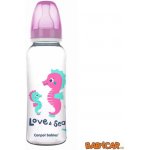 Canpol babies láhev s potiskem Love & Sea růžová 250 ml – Hledejceny.cz