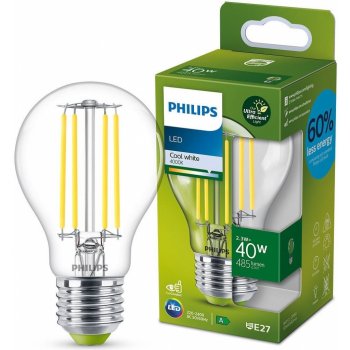 Philips 8719514343740 LED filamentová žárovka 1x2,3W/60W E27 485lm 4000K čirá, Ultra Efficient