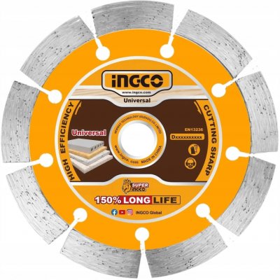 Kotouč řezný diamantový 230mm, Ingco – Zboží Dáma