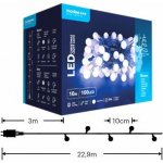Modee ML-C2010 100LED 10m vánoční řetěz kuličky, studená 8 programů IP44 352710,00 – Hledejceny.cz