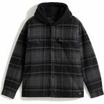 Vans Piedmont Hooded Plaid Shacket Black /Asphalt Heather – Zboží Dáma