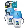 Dětská láhev a učící hrnek Tommee Tippee hrnek s pítkem Soft blue 230 ml