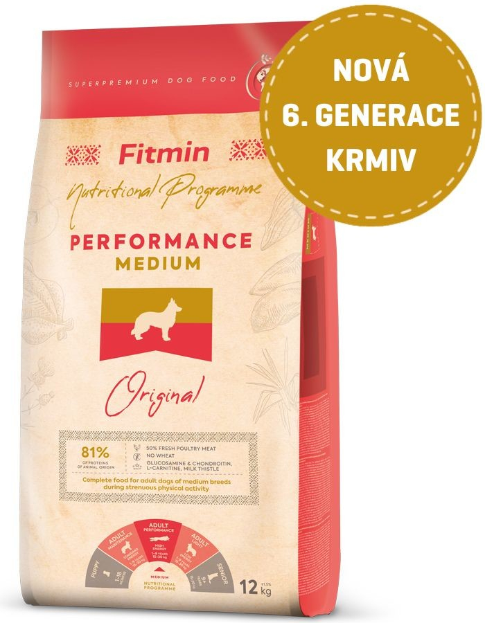 Fitmin dog medium performance 12 kg