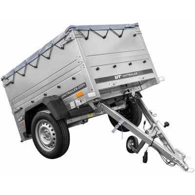 Garden Trailer 150 KIPP s BIS bočnicemi a šedou plachtou – Zboží Mobilmania