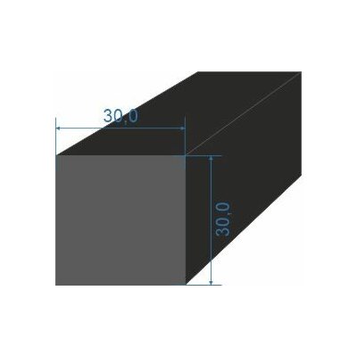 0595300 Pryžový profil 30x30mm EPDM 70°Sh čtvercový – Zbozi.Blesk.cz