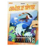 ArtLover Obrázek ze třpytek Rybičky 20x25cm – Hledejceny.cz