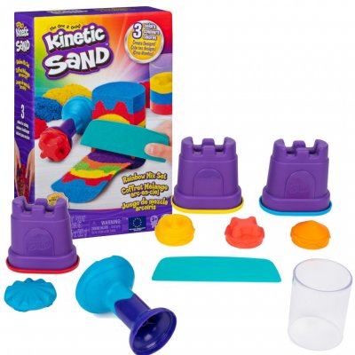 Spin Master Kinetic sand duhová hrací sada – Zboží Mobilmania