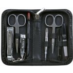 Kellermann Černá manikúra 8-ti dílná sada v černém koženém pouzdře L 52130 MC – Zboží Dáma