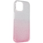 Pouzdro Levné Kryty Třpytivý Kryt Forcell Shining transparentno-růžový – Apple iPhone 15